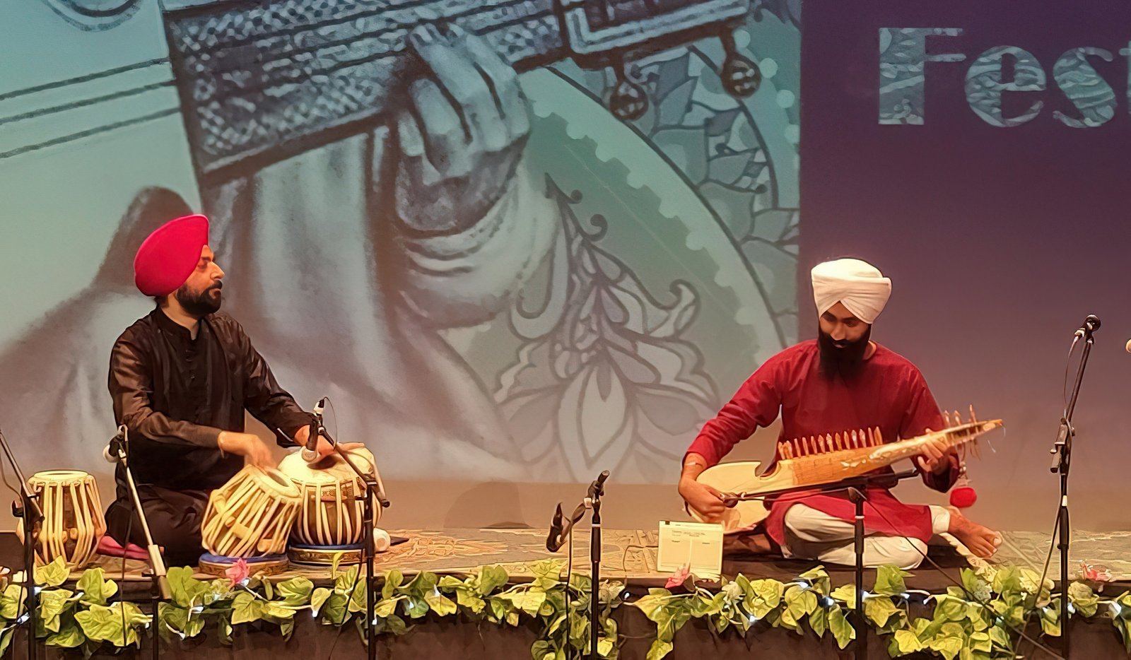 Bhai Mahabeer Singh representing Rabab Prampra Academy